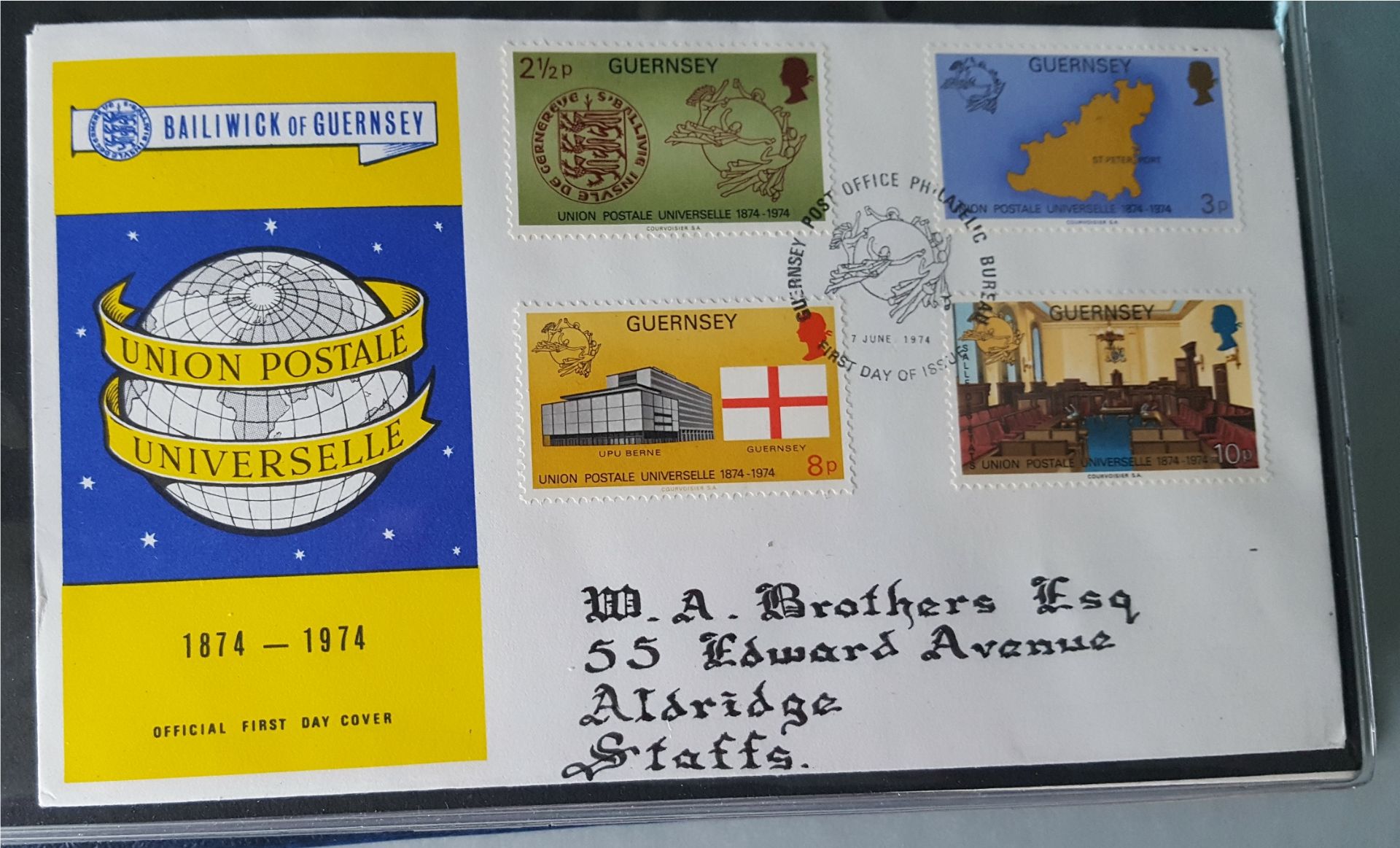 Vintage Retro Collection of First Day Covers Bailiwick of Guernsey 40 FDC's In Folder c1970's - Bild 3 aus 6