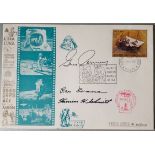 Vintage Autographs Apollo 17 Moonlanding 1972 on First Day Cover