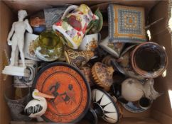 Vintage Box of Ceramics Includes Royal Doulton Character Jugs Royalty Commemorative Ware NO RESERVE