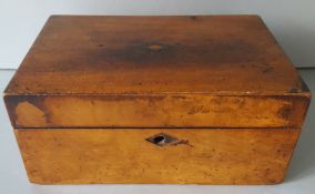 Antique Early 1900's Jewellery Box Inlaid Top