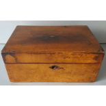 Antique Early 1900's Jewellery Box Inlaid Top