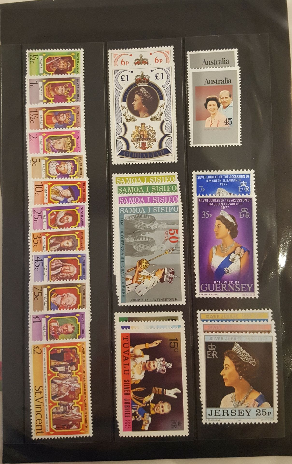 Vintage Stamp & FDC Album British Commonwealth Commemoratives 400 plus stamps NO RESERVE - Bild 6 aus 11