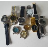 Vintage Retro Parcel of 10 Assorted Wrist Watches NO RESERVE