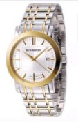 BRAND NEW GENTS BURBERRY WATCH BU1358, COMPLETE WITH ORIGINAL BOX AND MANUAL