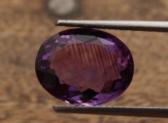 6.50 Ct Igi Certified Amethyst -Without Reserve