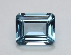 3.82 Ct Igi Certified Blue Topaz - Without Reserve