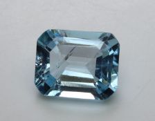 3.62 Ct Igi Certified Blue Topaz - Without Reserve