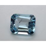 3.62 Ct Igi Certified Blue Topaz - Without Reserve