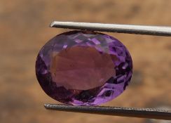 6.34 Ct Igi Certified Amethyst -Without Reserve