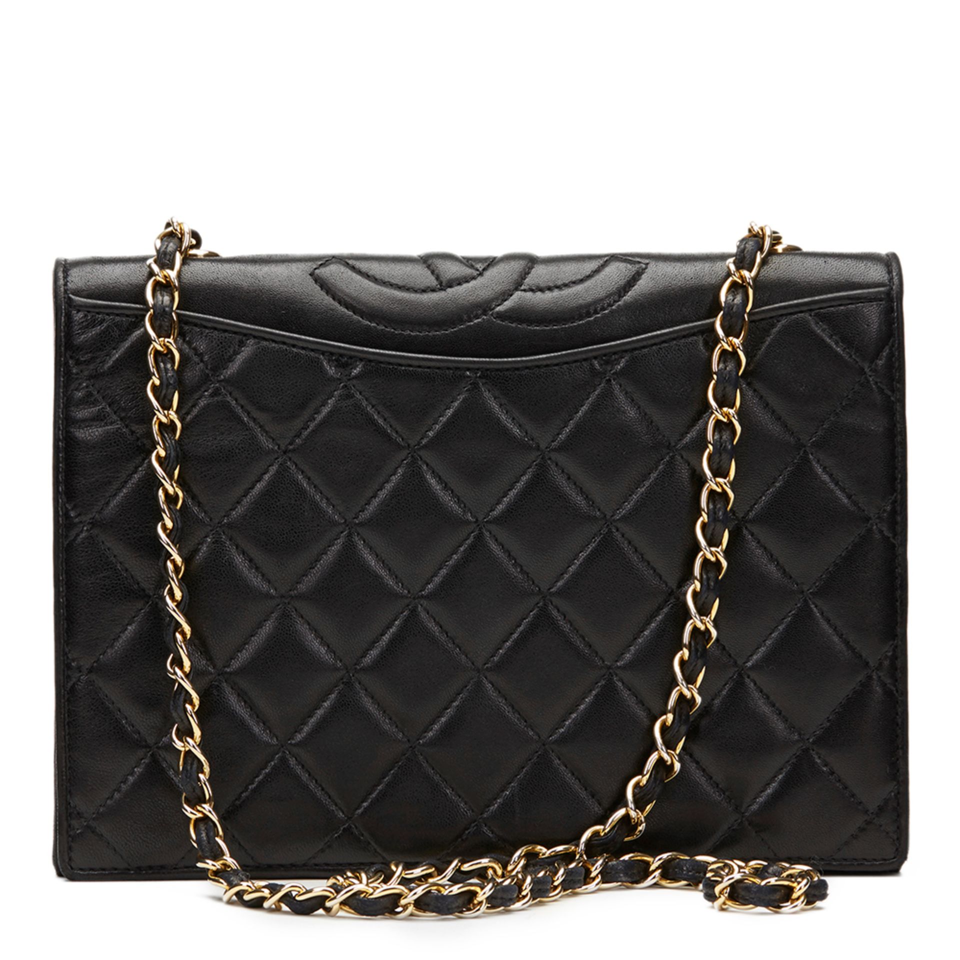 Black Quilted Lambskin Vintage Timeless Single Flap Bag