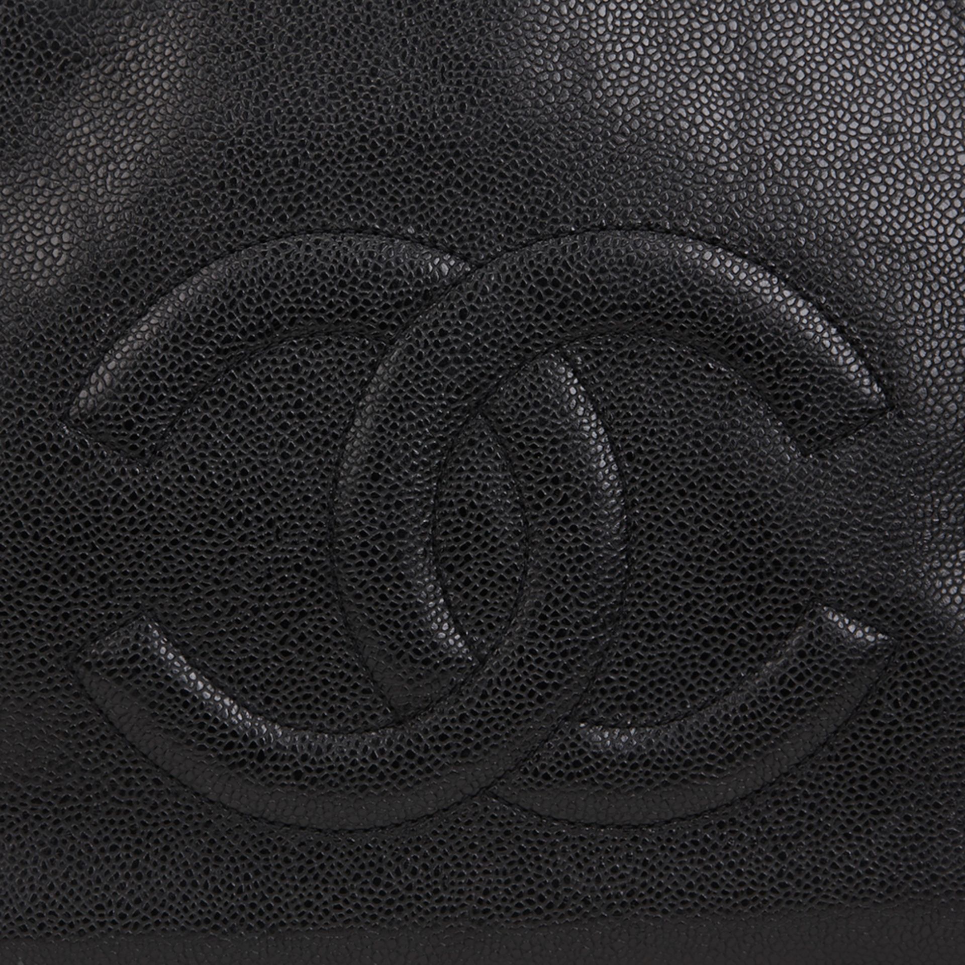 Black Caviar Leather Vintage Classic Shoulder Bag - Image 11 of 11