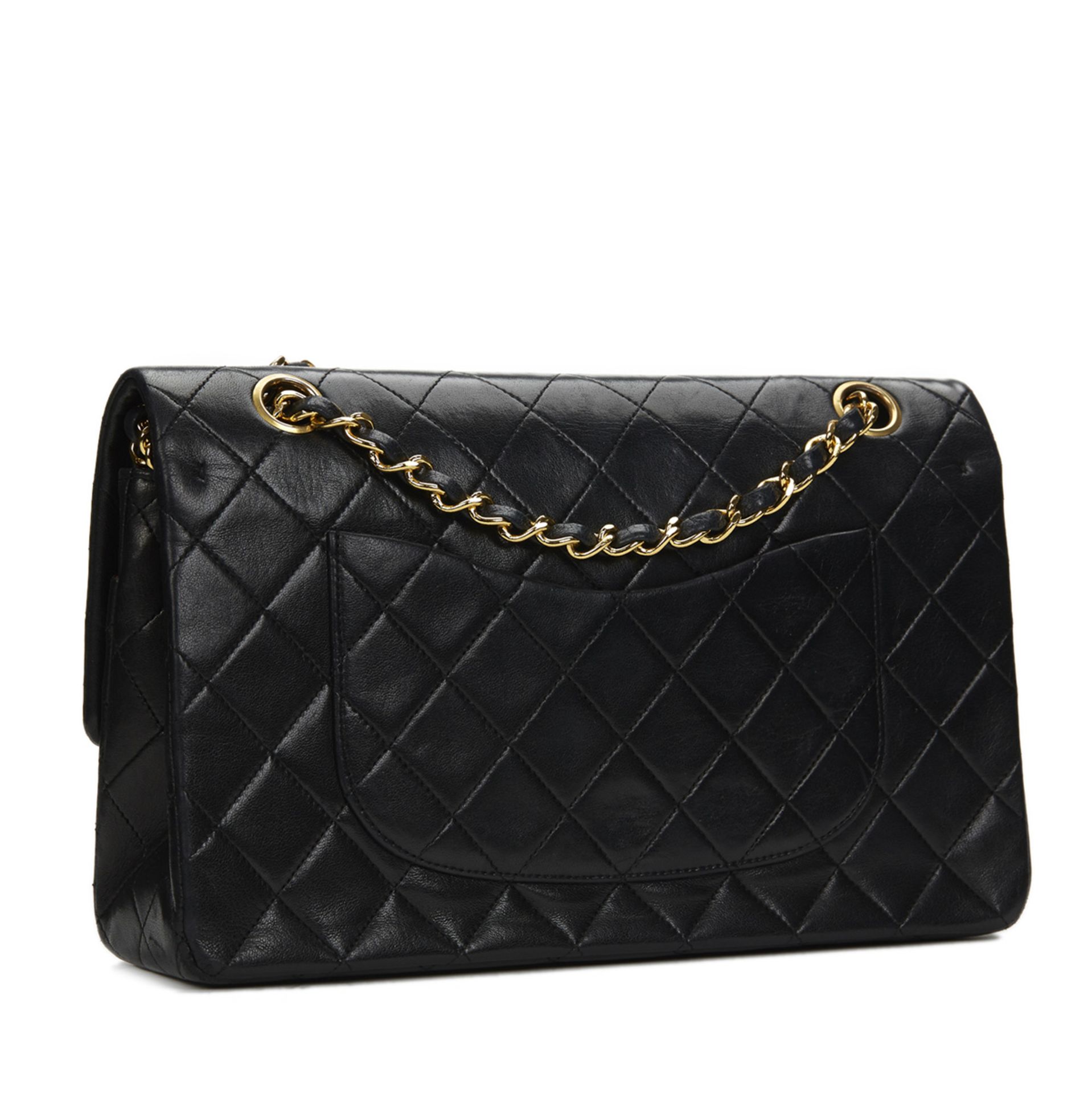 Black Quilted Lambskin Vintage Medium Classic Double Flap Bag - Image 3 of 9