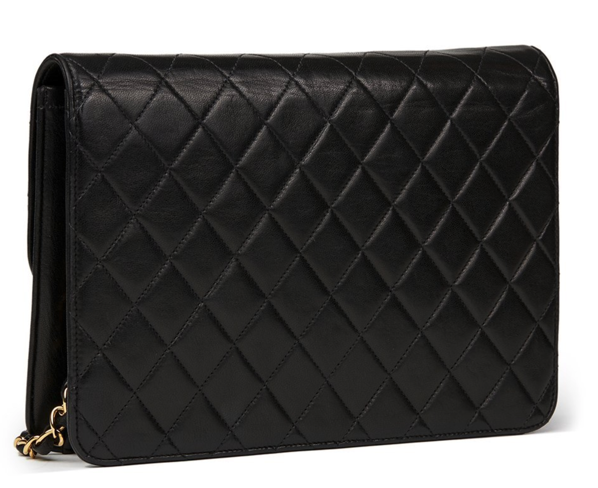 Black Quilted Lambskin Vintage Classic Single Flap Bag - Image 3 of 10