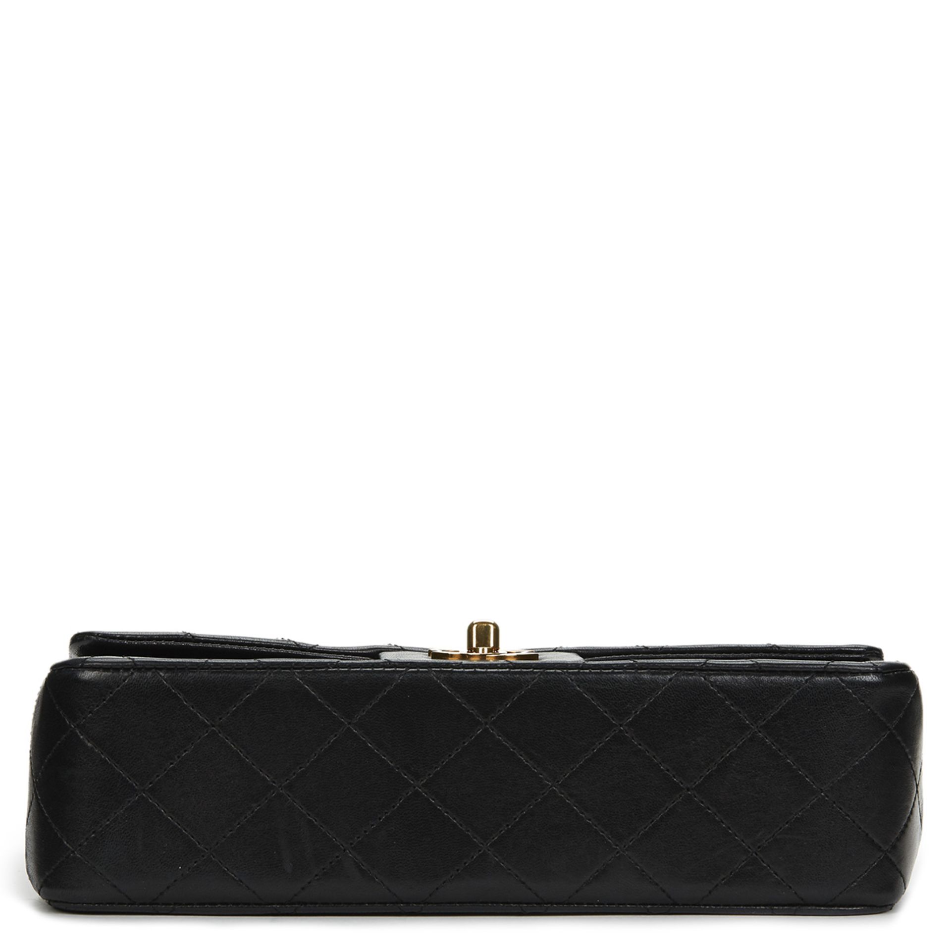 Black Quilted Lambskin Vintage Small Classic Double Flap Bag - Image 7 of 11