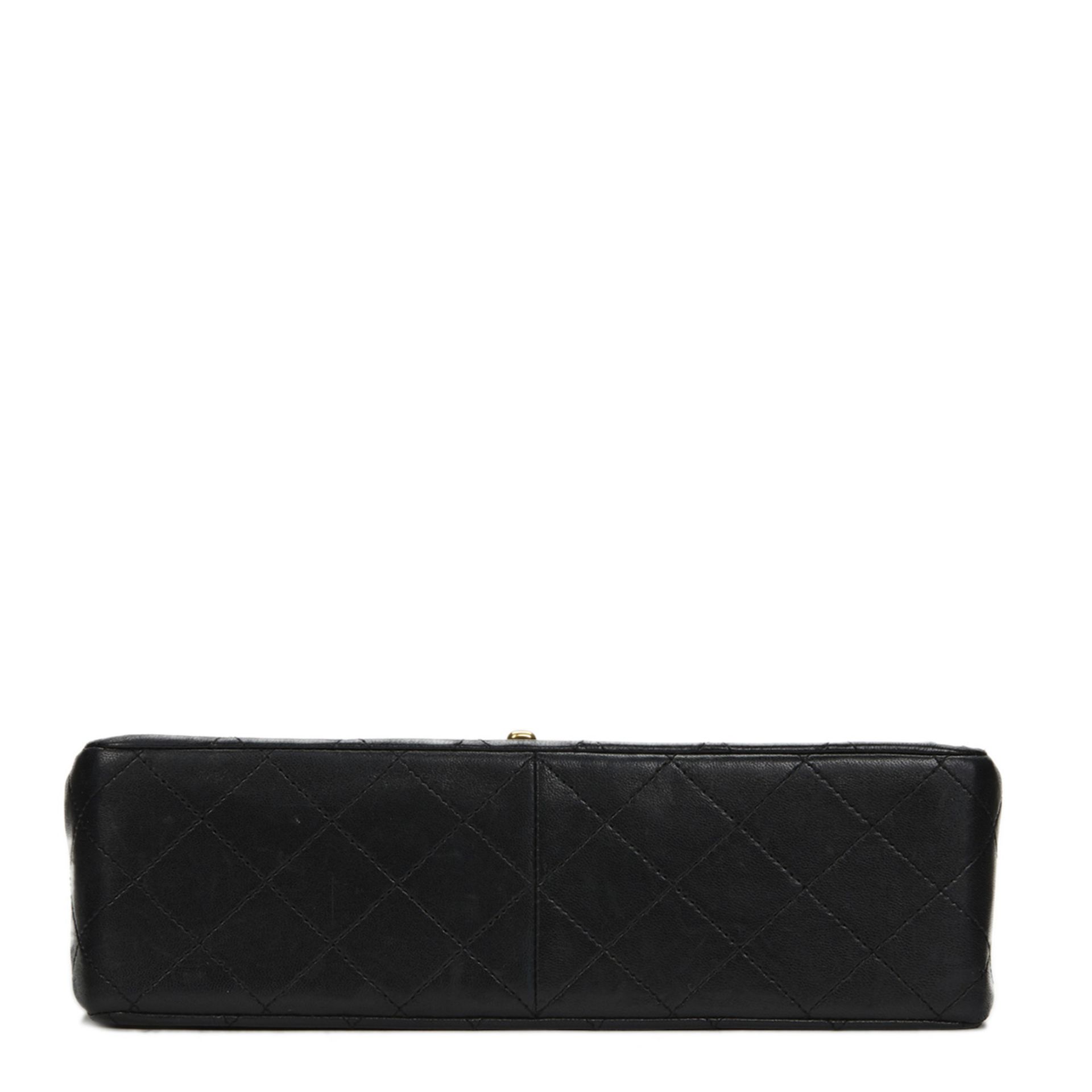 Black Quilted Lambskin Vintage Medium Tall Classic Double Flap Bag - Image 10 of 10