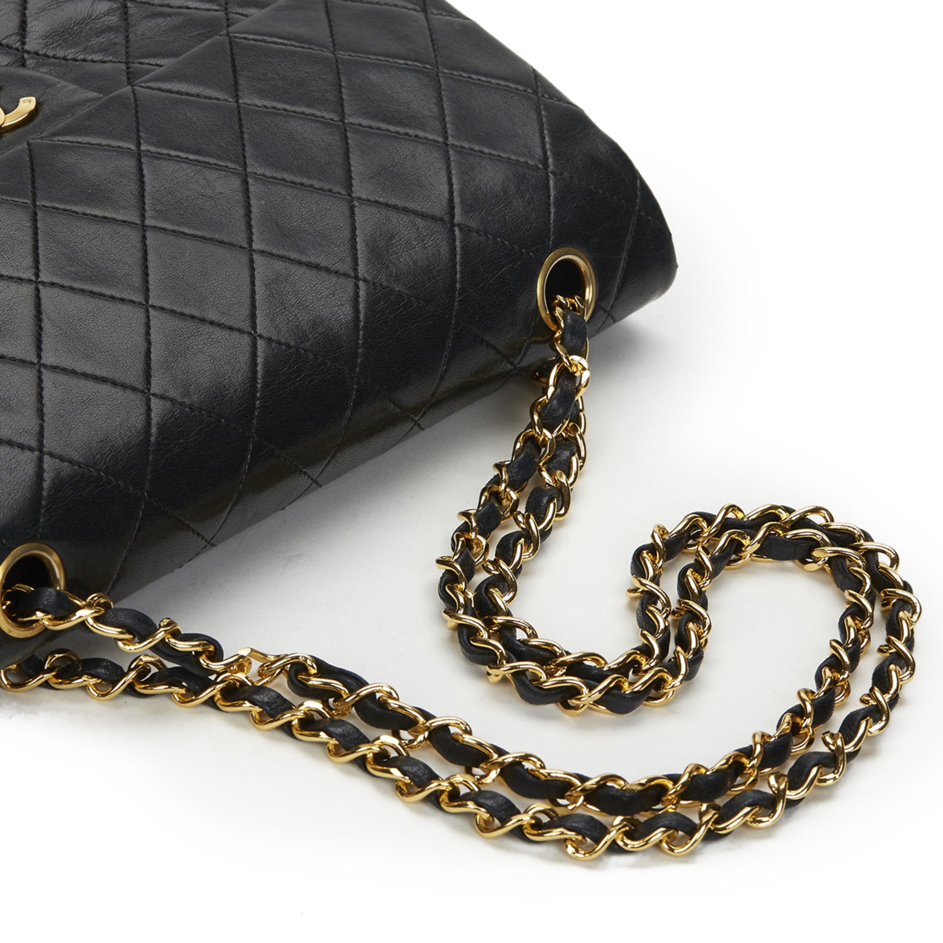 Black Quilted Lambskin Vintage Medium Classic Double Flap Bag - Image 7 of 9