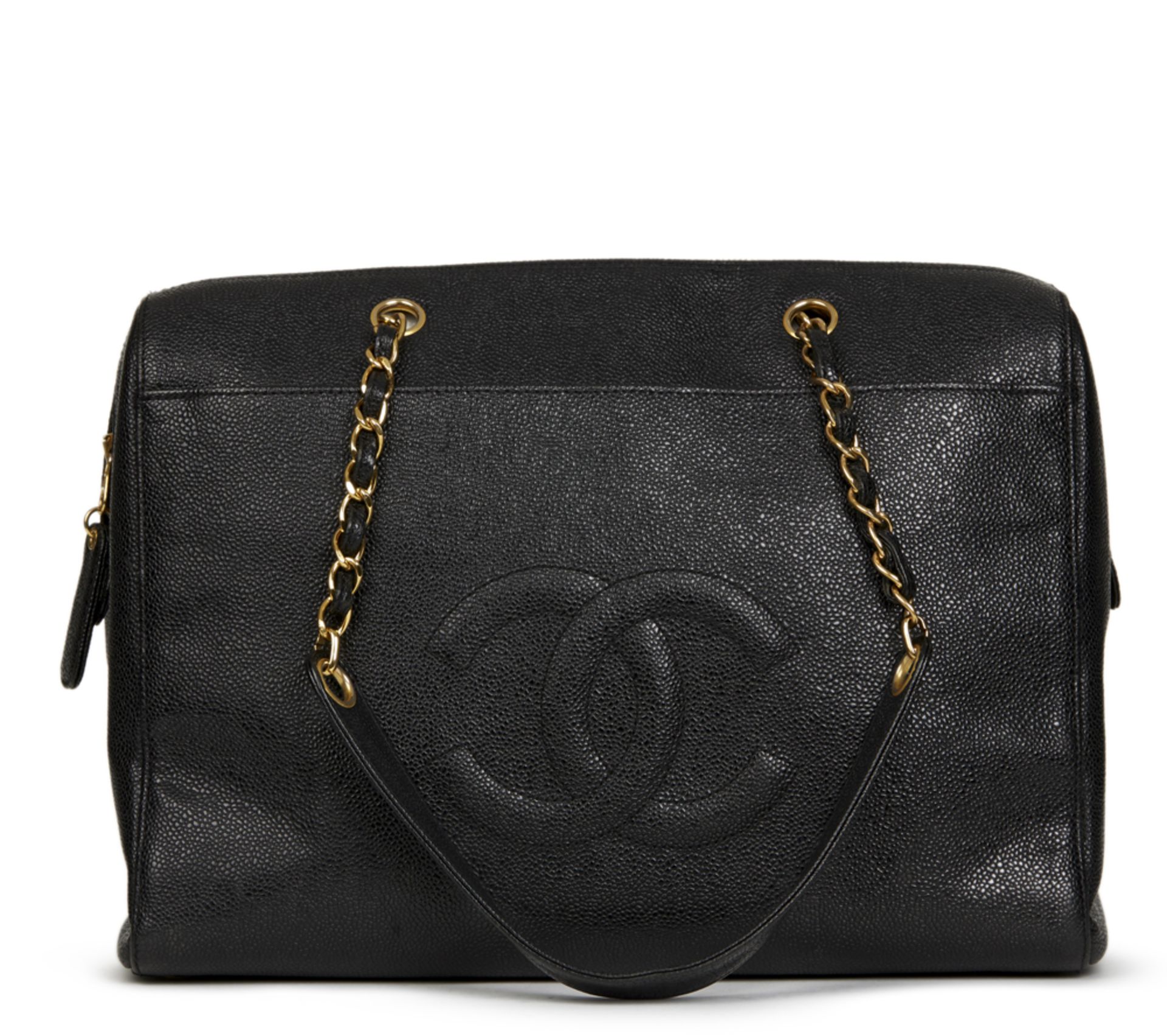 Black Caviar Leather Vintage Timeless Shoulder Bag - Image 7 of 12