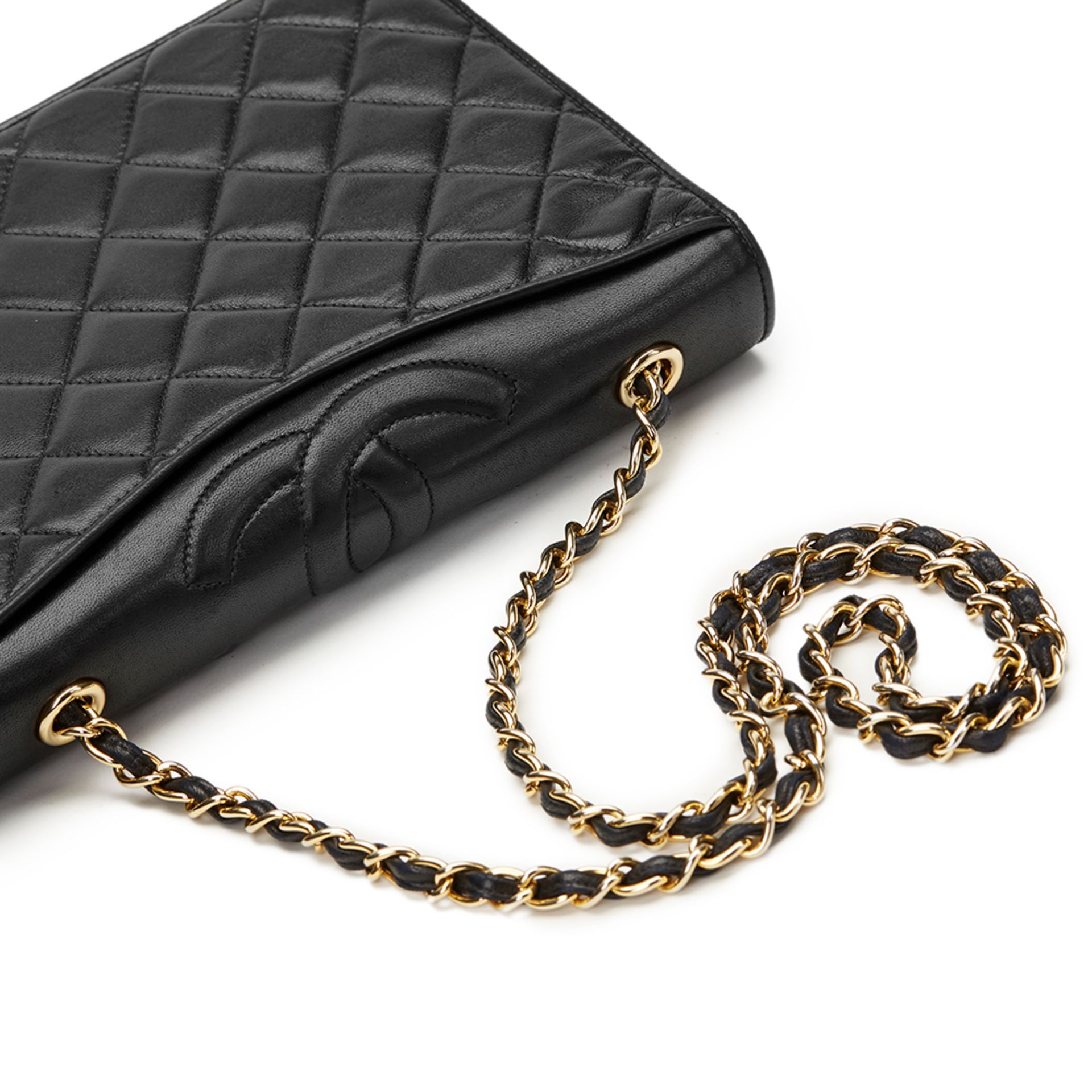 Black Quilted Lambskin Vintage Timeless Single Flap Bag - Image 3 of 10