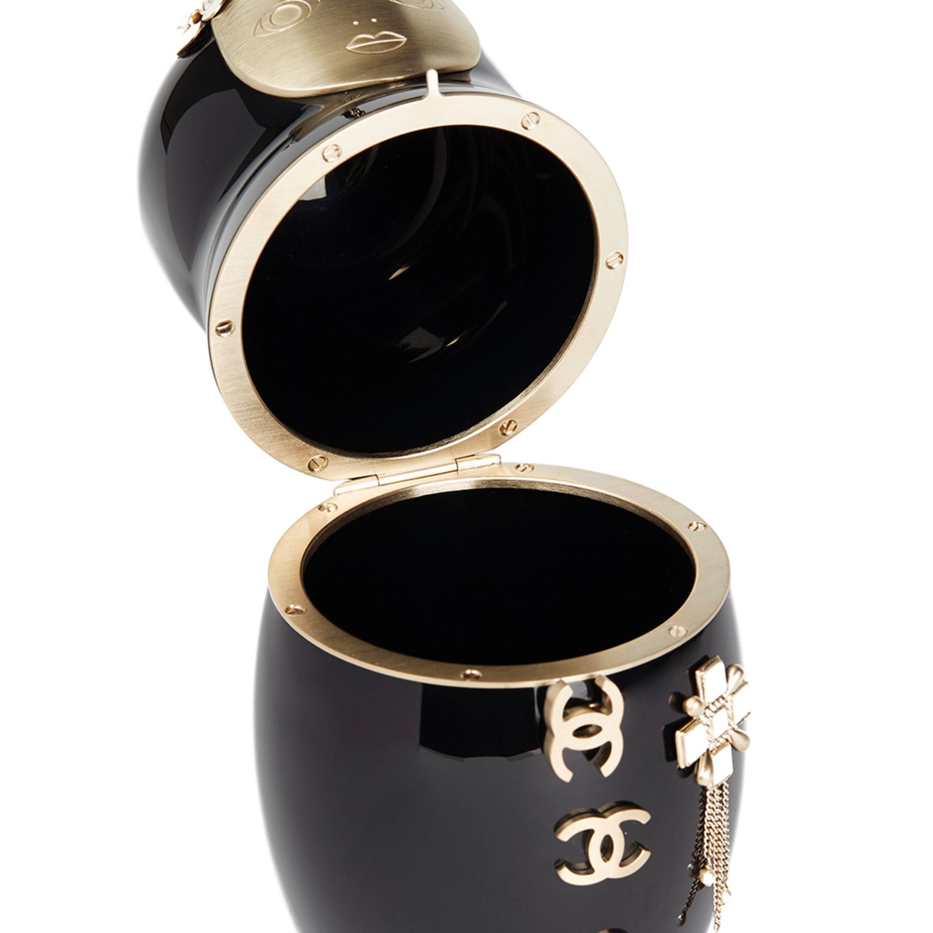 Chanel Black Plexiglass Matryoshka Doll Minaudiere - Image 7 of 8