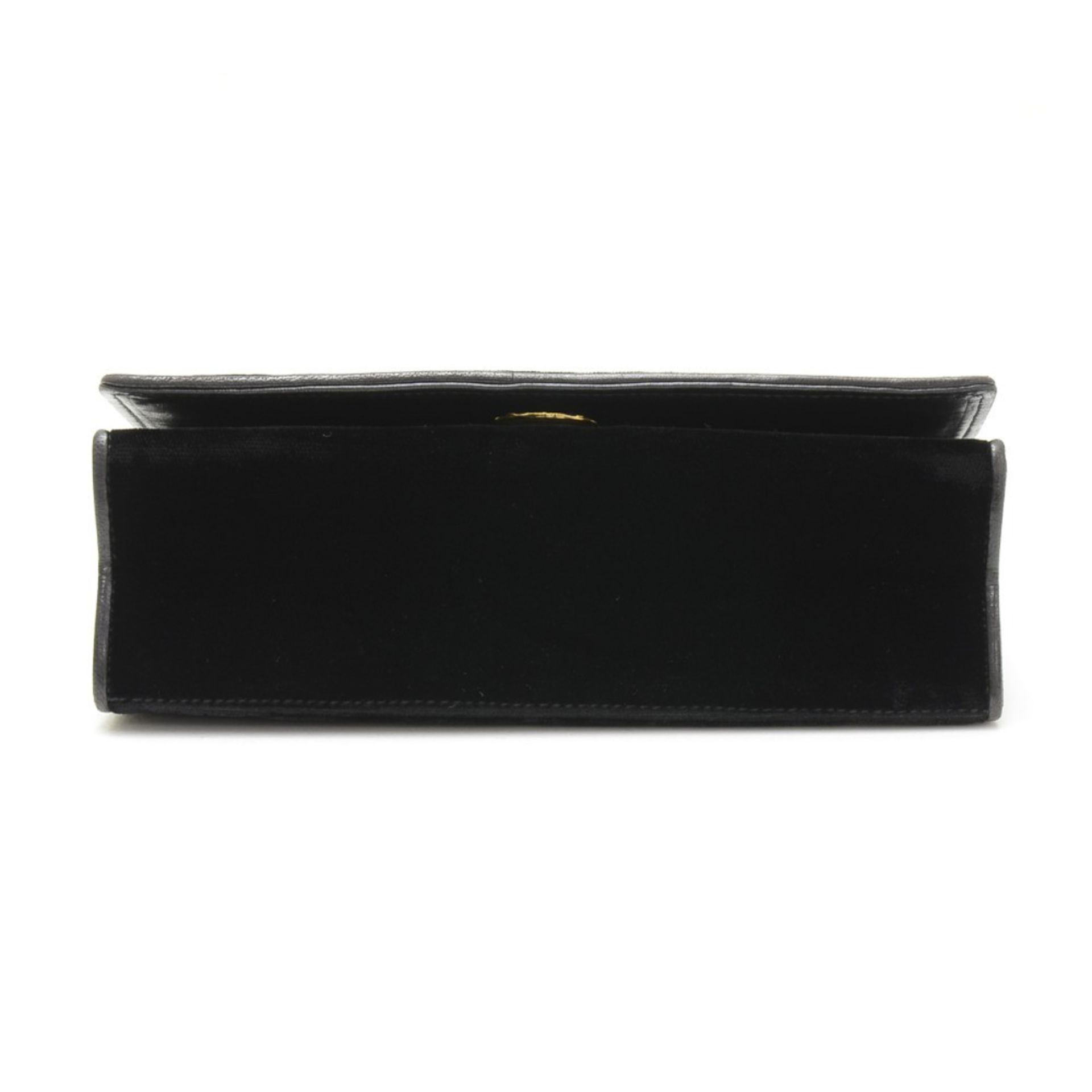 Black Velvet & Lambskin Vintage Timeless Single Flap Bag - Image 3 of 12