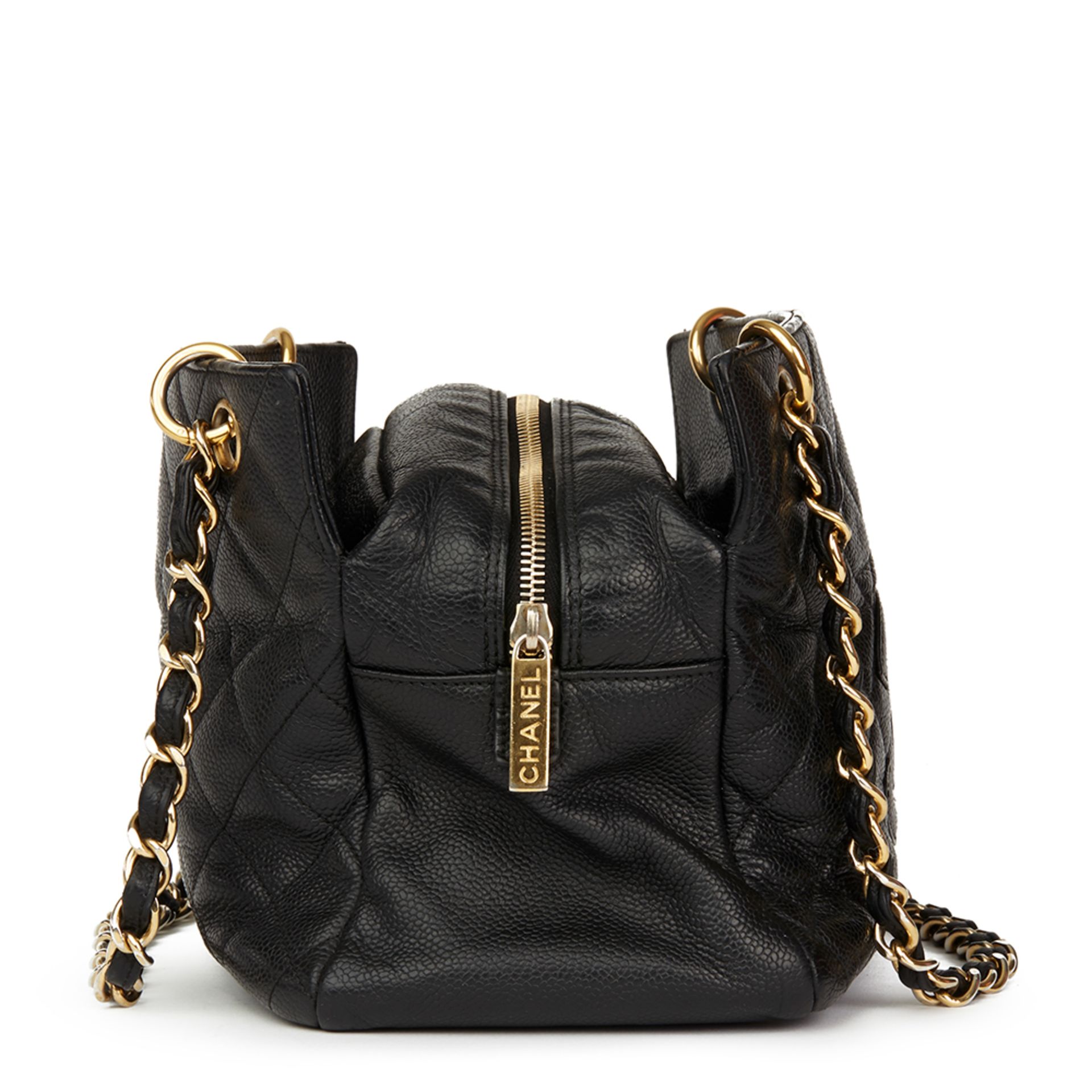 Black Quilted Caviar Leather Petite Timeless Tote PTT - Image 3 of 10