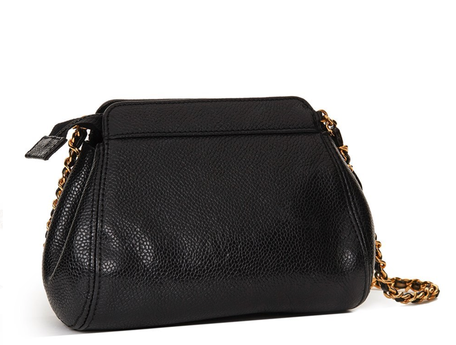 Black Caviar Leather Vintage Mini Timeless Shoulder Bag - Image 3 of 10