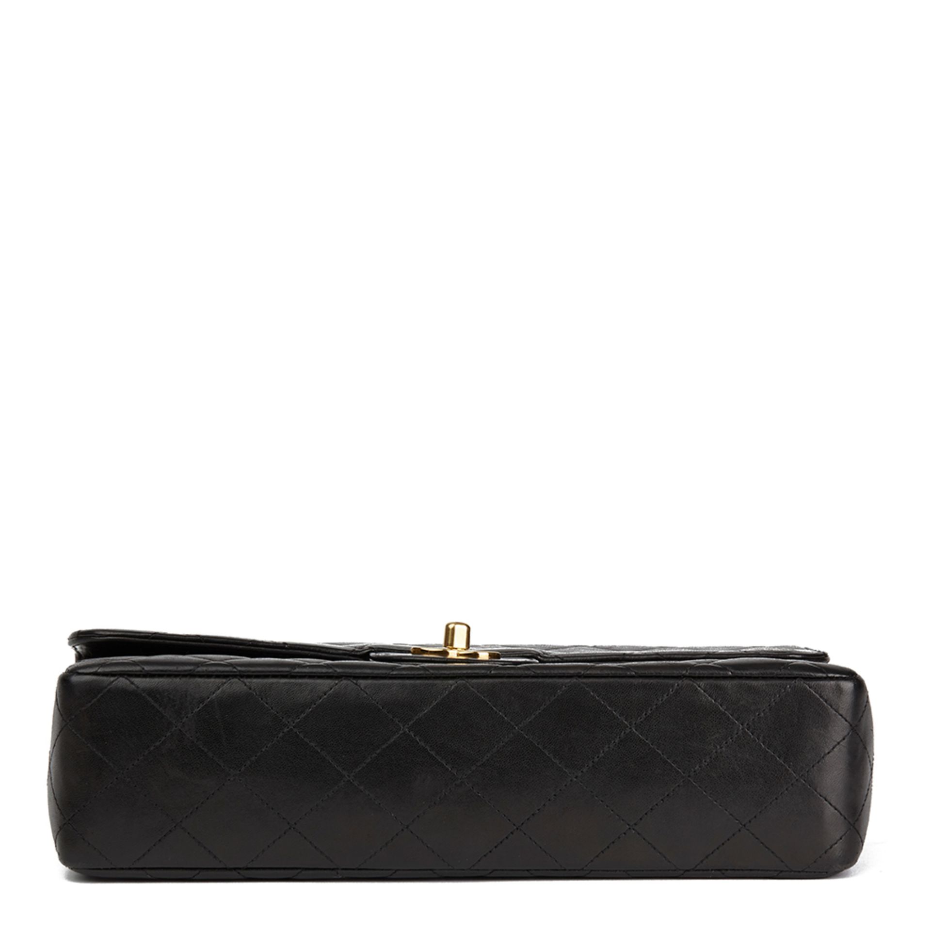 Black Quilted Lambskin Vintage Medium Classic Kelly Flap - Image 5 of 16