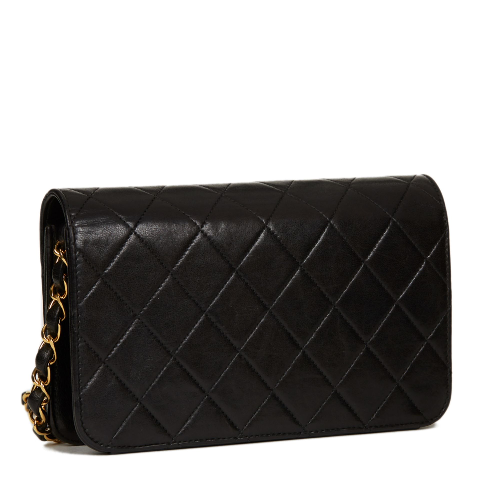 Black Quilted Lambskin Vintage Mini Flap Bag - Image 3 of 13