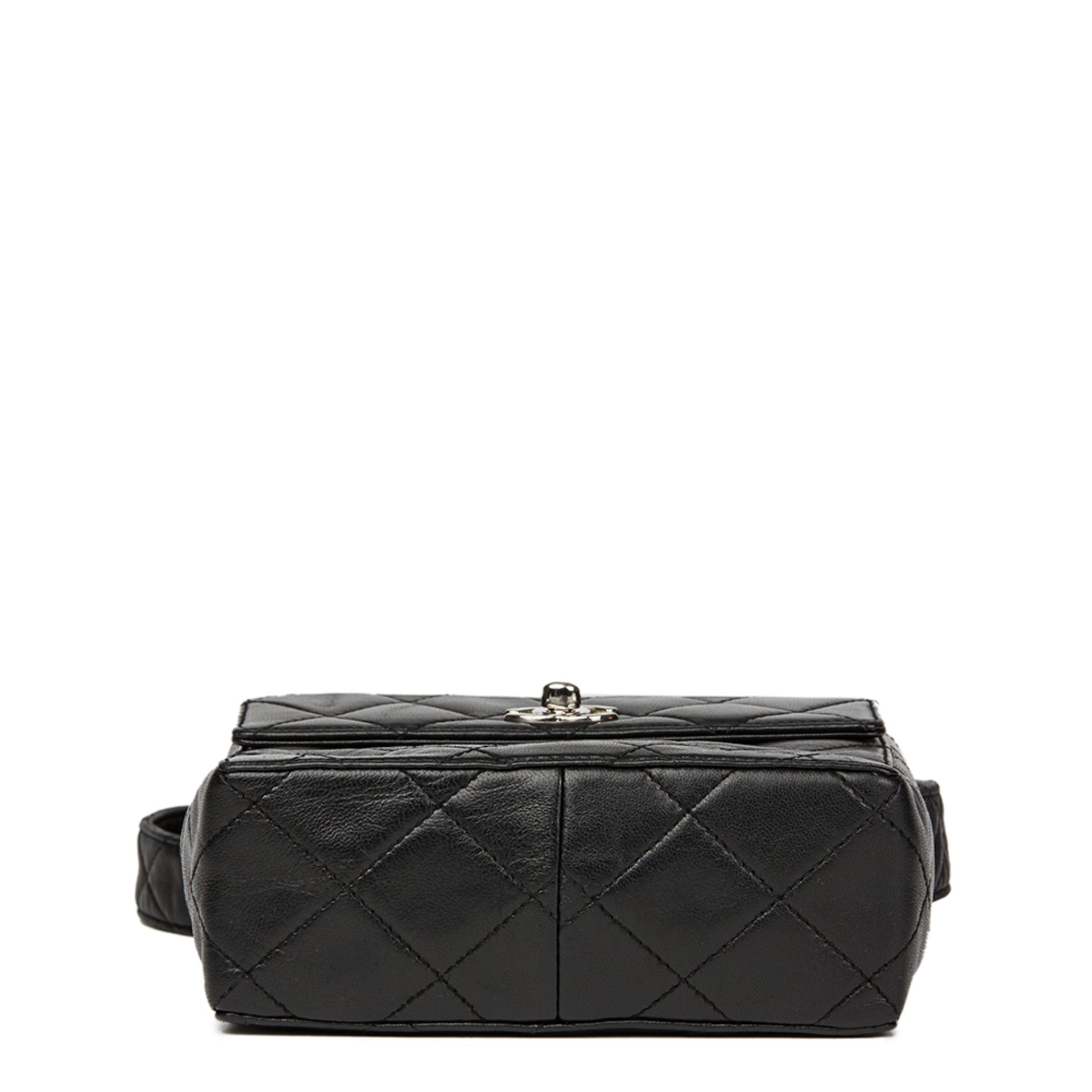 Black Quilted Lambskin Vintage Mini Flap Bag - Image 7 of 13