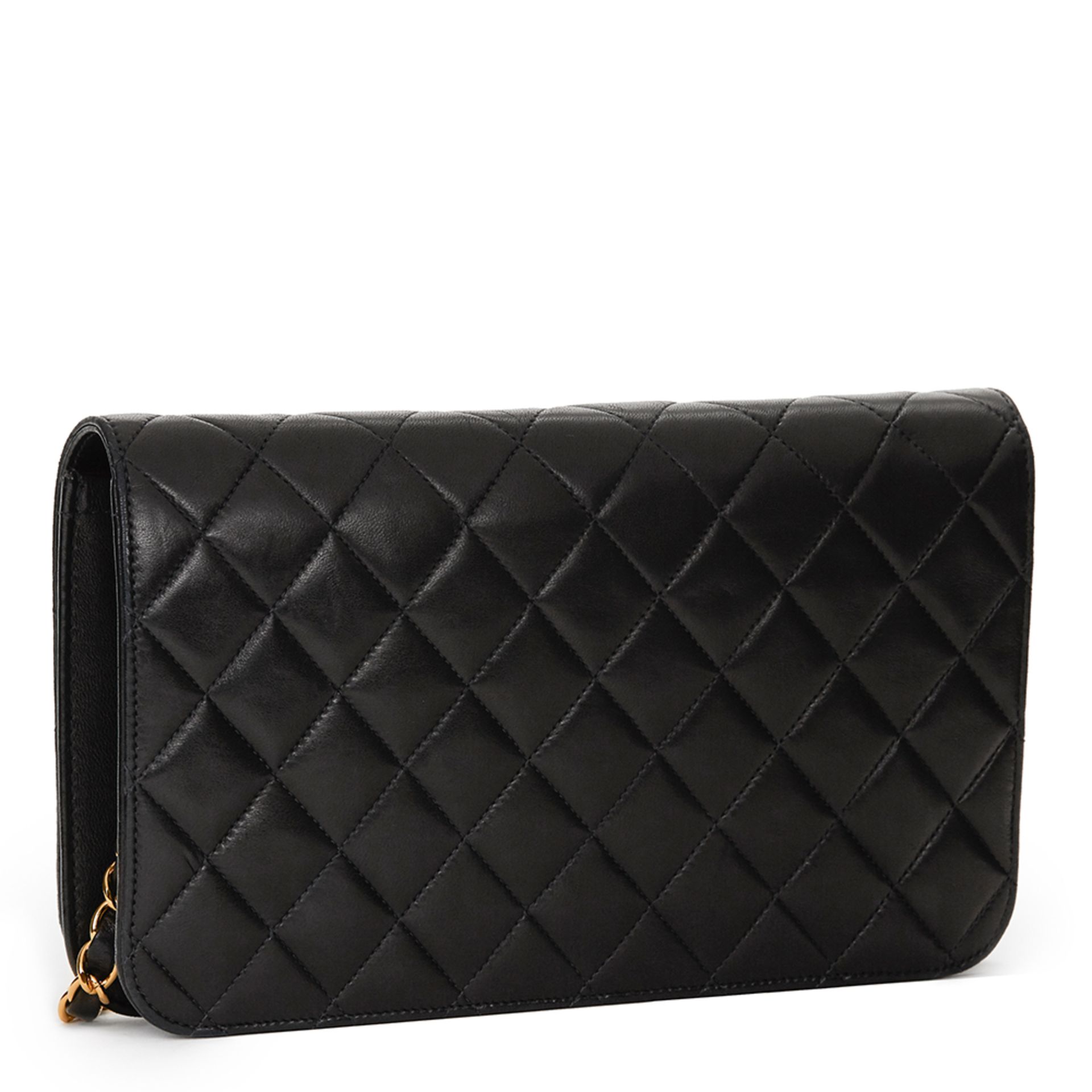 Black Quilted Lambskin Vintage Small Classic Single Full Flap Bag - Image 8 of 10