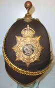 Post 1902 Home Service Pattern, Army Service Corps (ASC) Officer's Blue Cloth Helmet