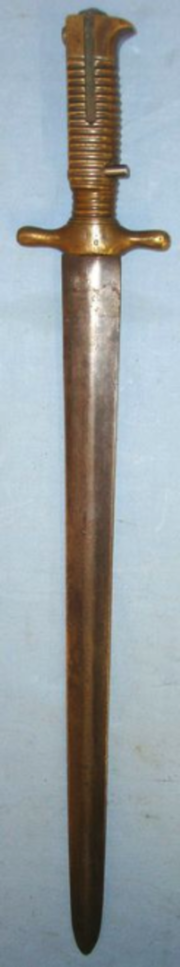 RARE, Italian Piedmont Model 1844 Artillery Sword Bayonet For The M1856 Bersaglieri Carbine - Image 2 of 3
