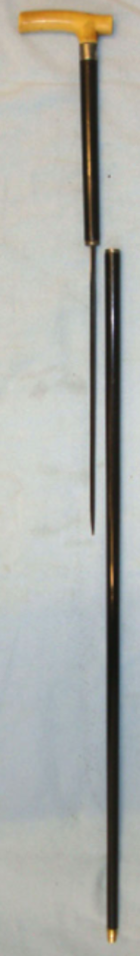 WW1 British Officer’s Lacquered Wood Sword Stick