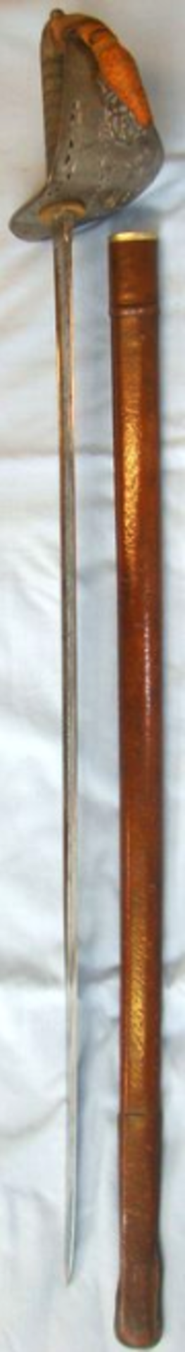 British 1827/97 Pattern Officer's Sword With Etched 1827 Pattern Blade