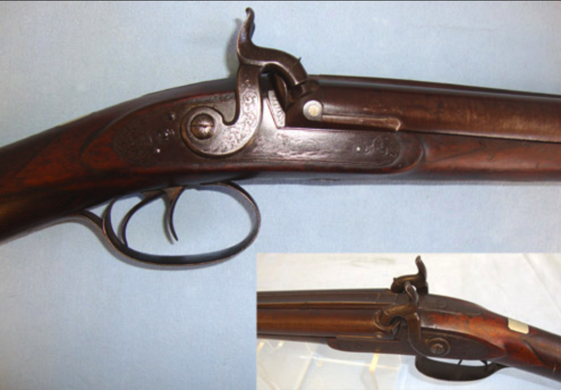 QUALITY, C1860 Victorian English 15 Bore Double Barrel Muzzle Loading Percussion Hammer Shotgun. - Image 2 of 3