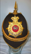 SUPERB, Victorian Home Service Pattern, King's Own Royal Lancaster Regiment Officer's Helmet