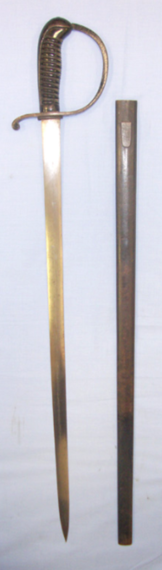 C1915 Gallipoli Turkish NCO's Sword with Etched Blade By Horster Solingen & Scabbard.