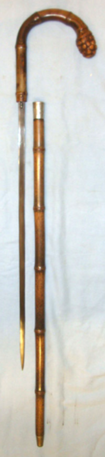 Edwardian Gentleman’s Sword Stick With Root Ball Handle