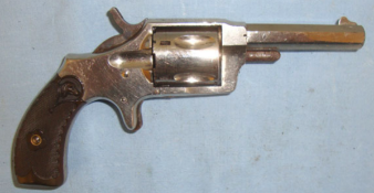 American 1871 To 1879 Patent ‘XL’ No.3 .32 Rim Fire Calibre Nickel Plated 5 Shot Single Action