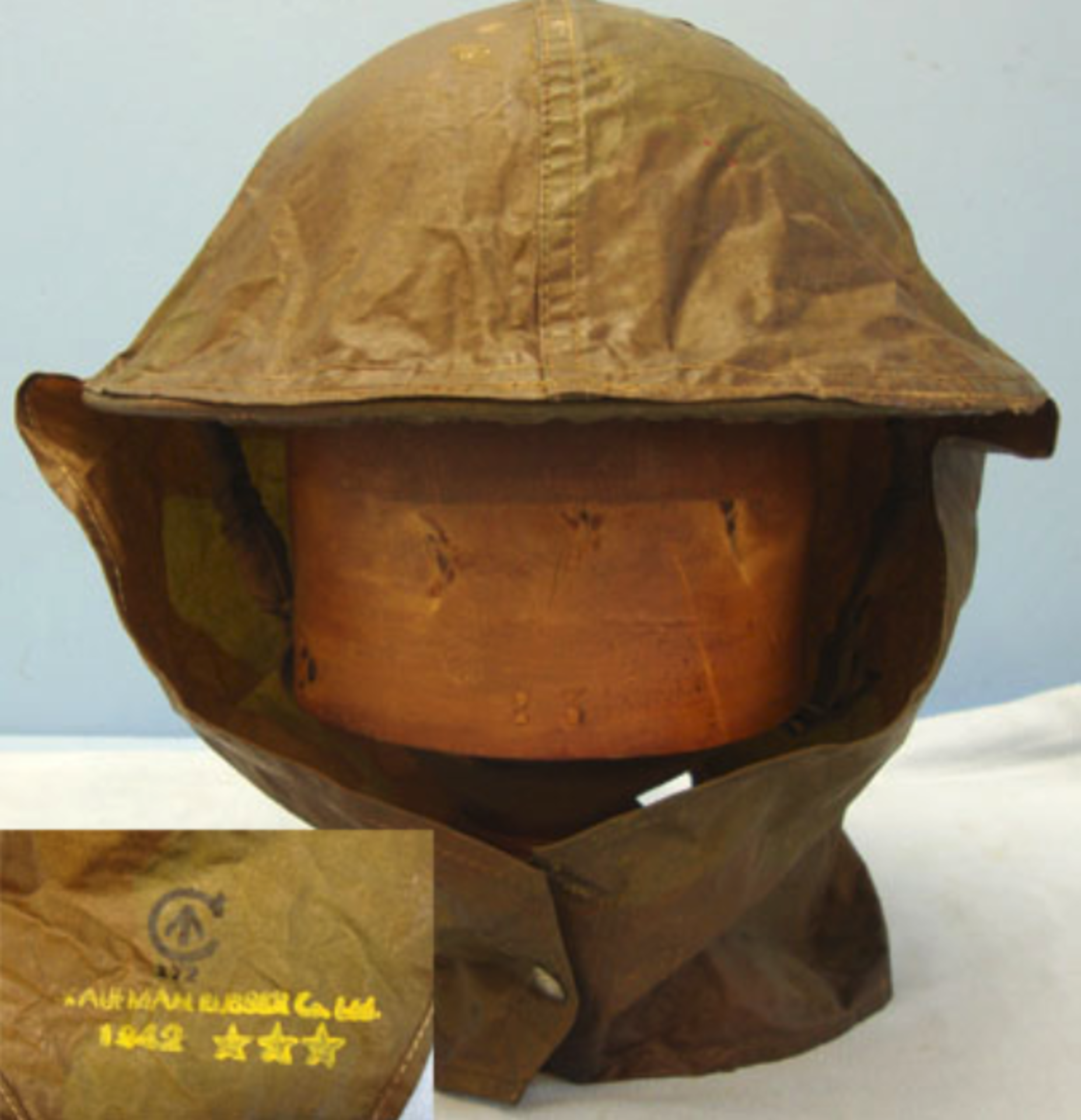 WW2 1941 British Tommy Combat Helmet x B.M.B. (British Motor Bodies) With Rare Canadian 1942 - Bild 2 aus 3