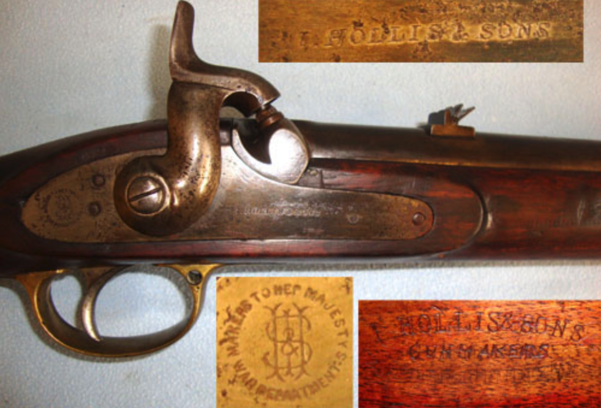 Victorian British Hollis & Sons Gun Makers To Her Majesty’s War Department British Cavalry Officer’s - Image 3 of 3
