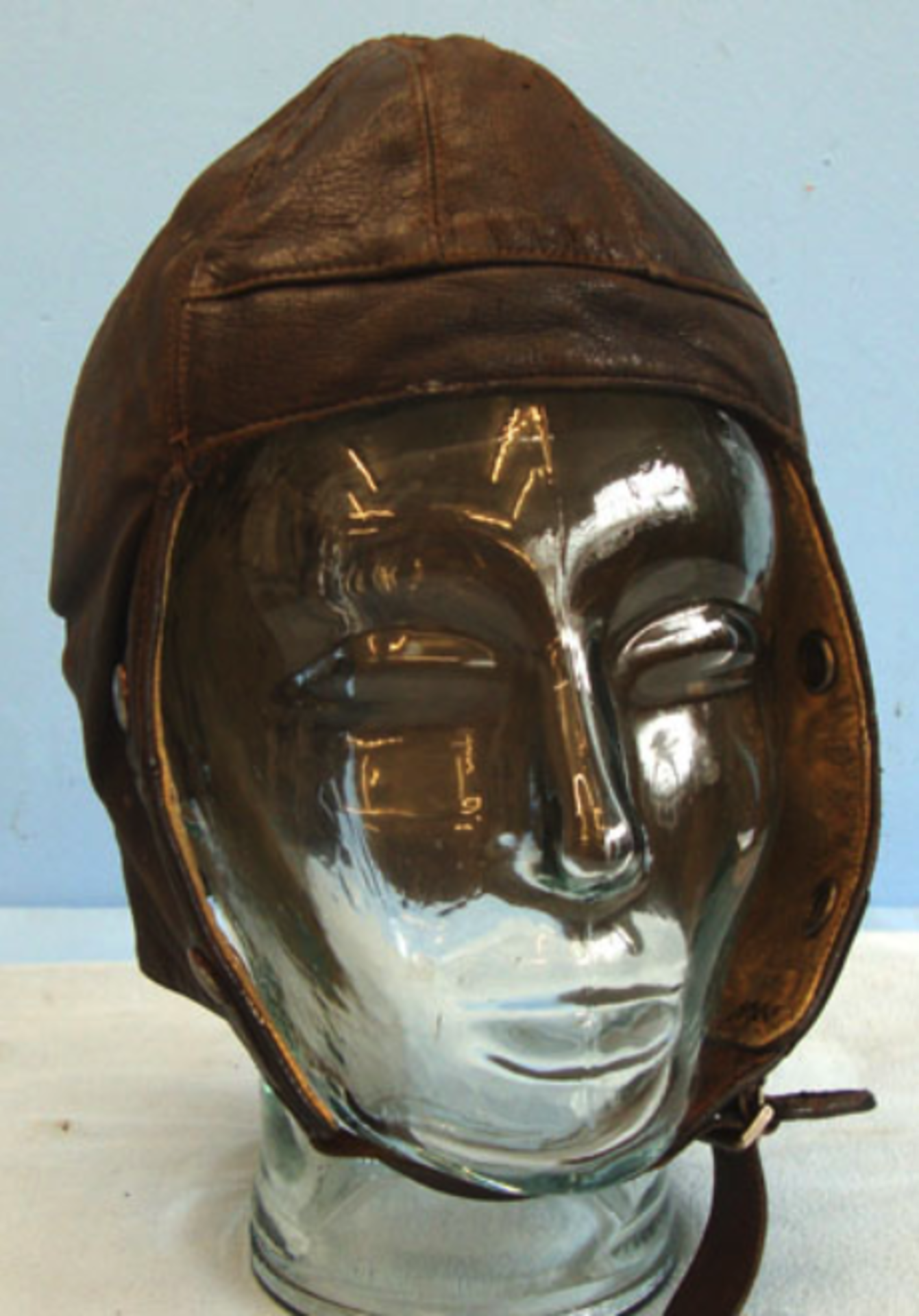 WW2 1939 Battle Of Britain Era Royal Air Force 'B' Type Leather Flying Helmet By Frank Bryan - Image 2 of 3