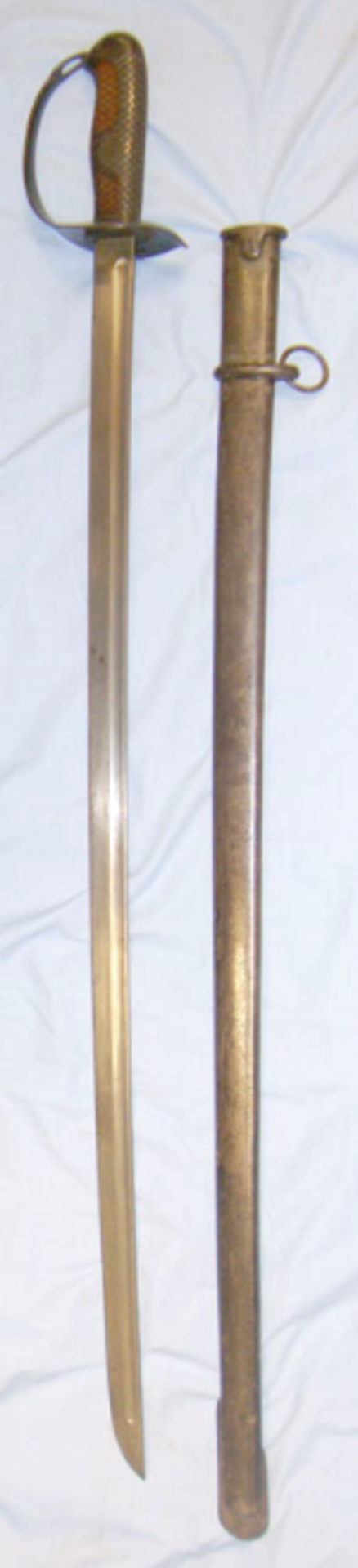 WW2 Japanese Cavalry Trooper's / Mounted Police Sword & Scabbard. - Image 2 of 3