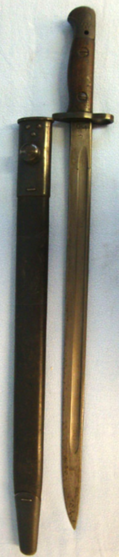 British 1917 '07' Bayonet for the S.M.L.E. Stamped to Ampleforth College Officer's Training Corps.