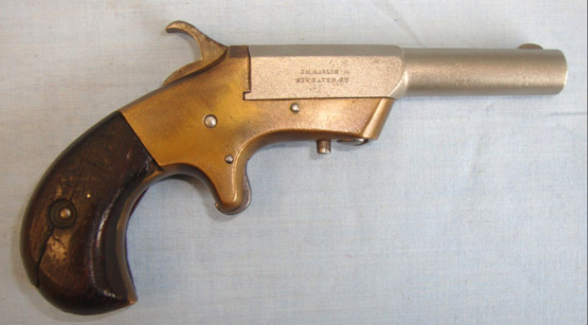 C1870 American Wild West Era Marlin ‘OK’ Model .30 Rim Fire Calibre, Brass Frame Swivel Barrel