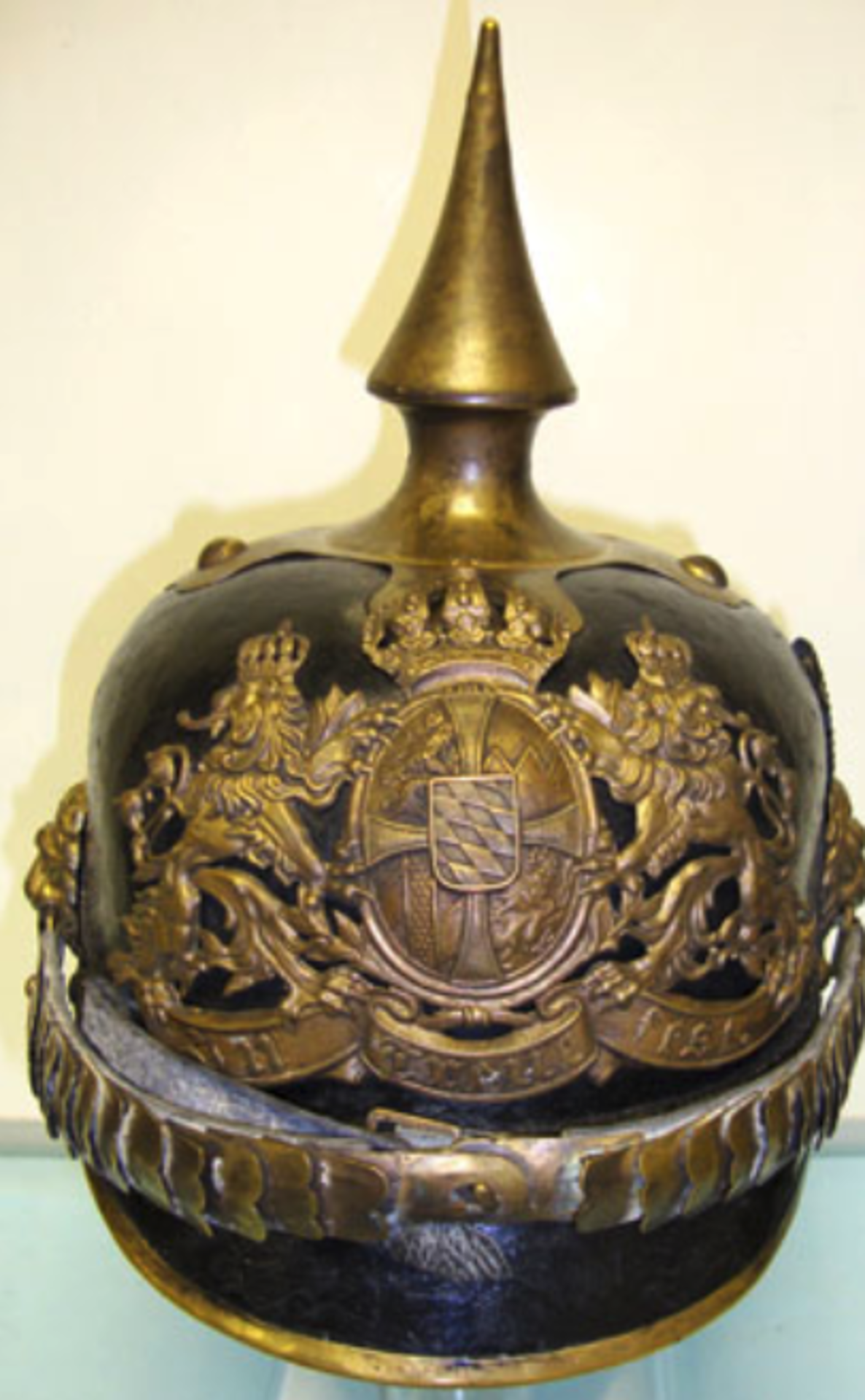 1890 pattern Bavarian Reserve Regiment Officers Pickelhaube.