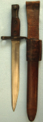 Canadian Ross Bayonet MK II With Leather Scabbard & Frog.