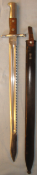 MINT, Swiss Model 1914 Sawback Sword Bayonet For M1889 Schmidt Rubin Rifles