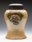Antique Salt Glazed Mortons Tobacco/Snuff Jar 19Th C.