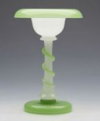 Antique French Opaline Glass Stand 19Th C.